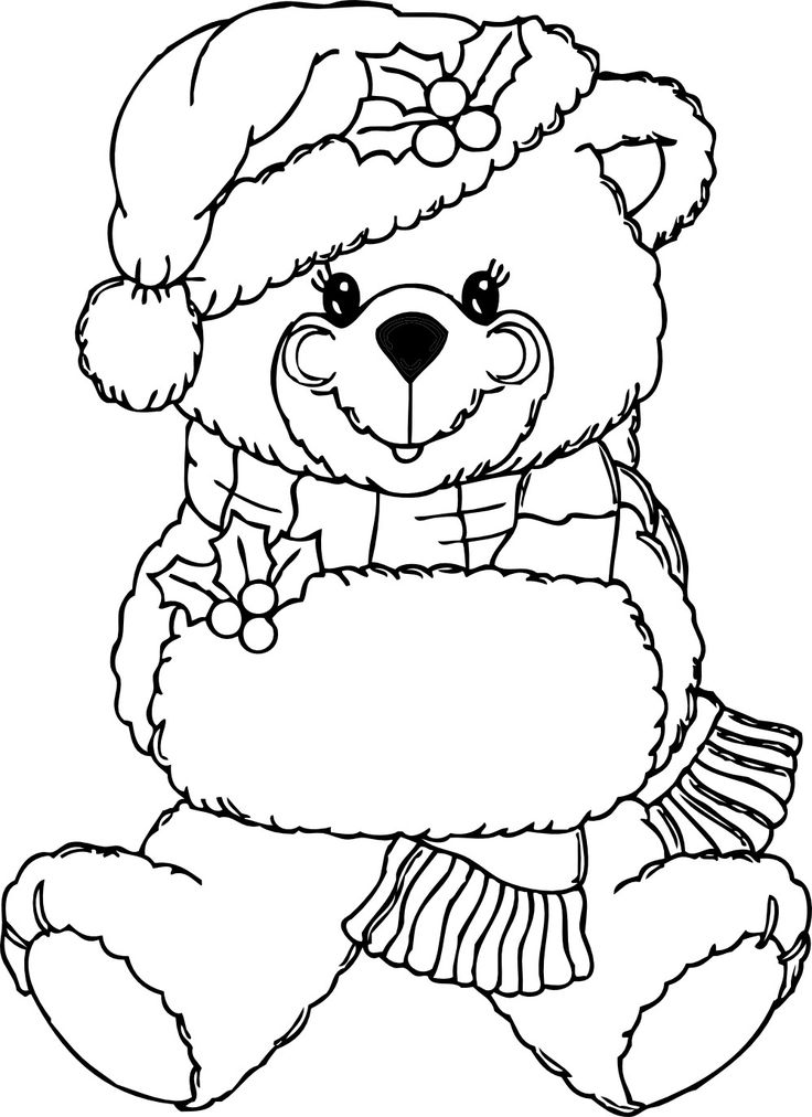 Free Printable Teddy Bear Coloring Pages For Kids in 2021