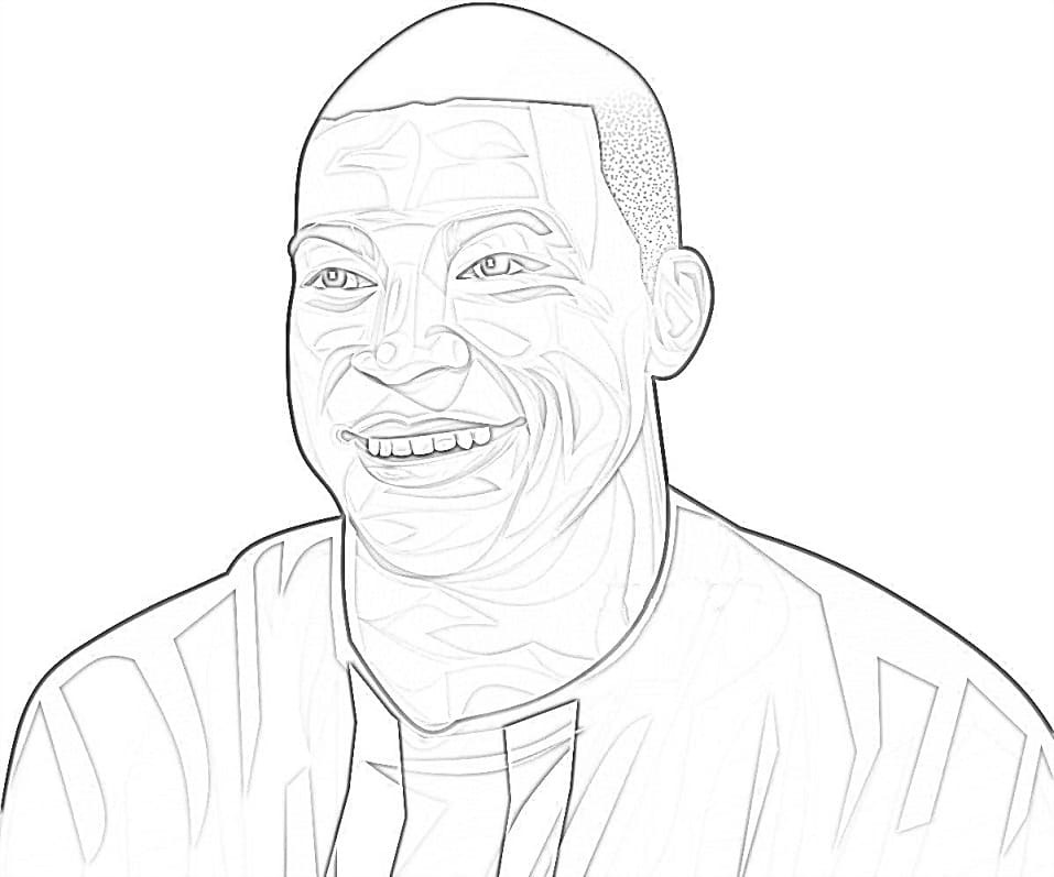 Kylian Mbappé Coloring Pages - Free Printable Coloring Pages for Kids